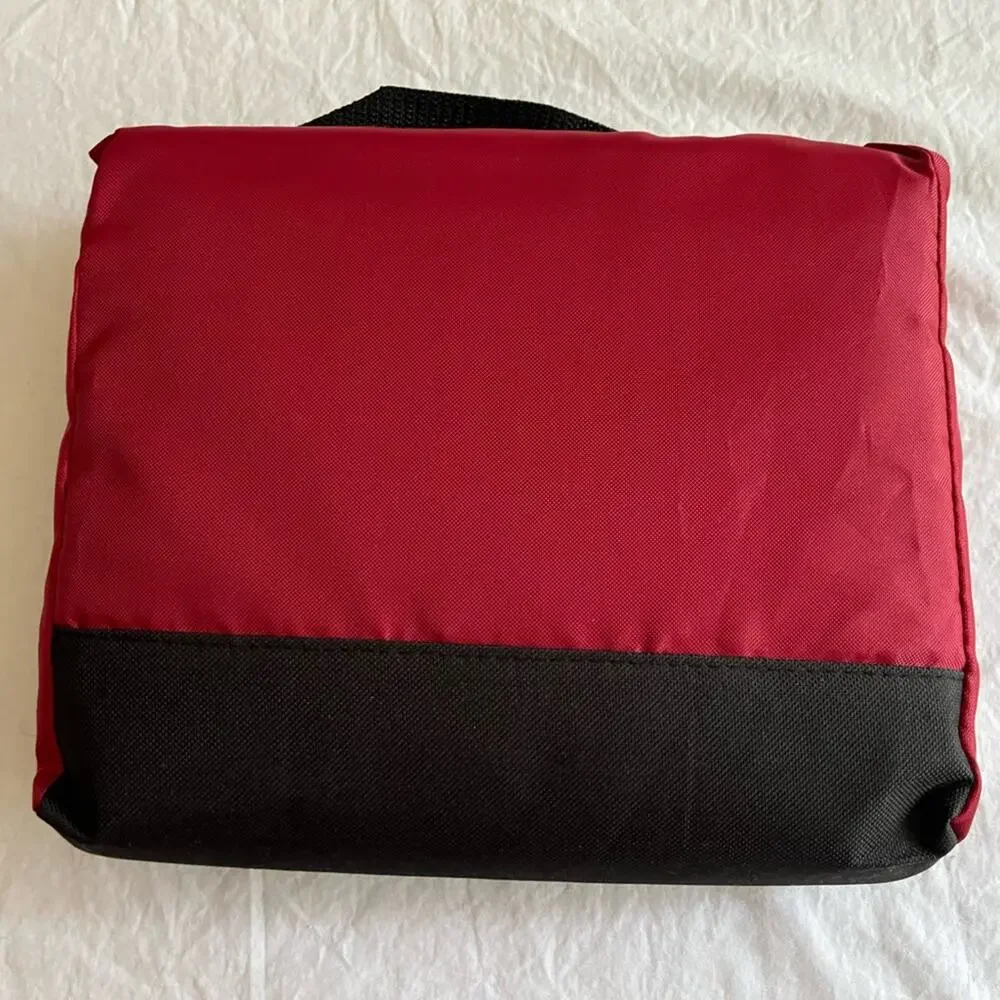 Silver One Red and Black 24” Duffel and Toiletries Bag Combo NWT